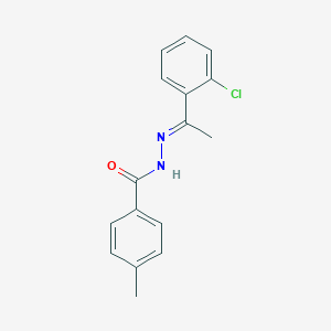 molecular formula C16H15ClN2O B449949 N'-[1-(2-chlorophenyl)ethylidene]-4-methylbenzohydrazide 