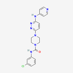 N-(3-chlorophenyl)-4-[6-(4-pyridinylamino)-3-pyridazinyl]-1-piperazinecarboxamide