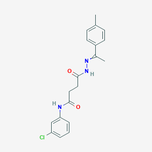 N-(3-chlorophenyl)-4-{2-[1-(4-methylphenyl)ethylidene]hydrazinyl}-4-oxobutanamide