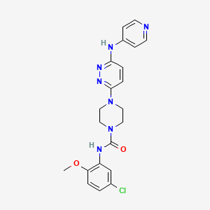 N-(5-chloro-2-methoxyphenyl)-4-[6-(4-pyridinylamino)-3-pyridazinyl]-1-piperazinecarboxamide