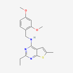 N-(2,4-dimethoxybenzyl)-2-ethyl-6-methylthieno[2,3-d]pyrimidin-4-amine