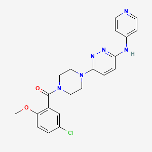 6-[4-(5-chloro-2-methoxybenzoyl)-1-piperazinyl]-N-4-pyridinyl-3-pyridazinamine