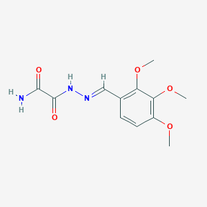 2-Oxo-2-[2-(2,3,4-trimethoxybenzylidene)hydrazino]acetamide