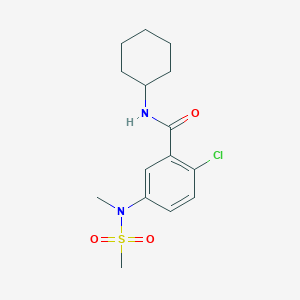 2-CHLORO-N-CYCLOHEXYL-5-(N-METHYLMETHANESULFONAMIDO)BENZAMIDE