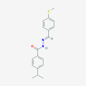 4-isopropyl-N'-[4-(methylsulfanyl)benzylidene]benzohydrazide
