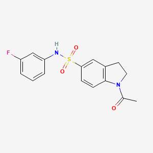 1-acetyl-N-(3-fluorophenyl)-5-indolinesulfonamide