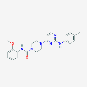 N-(2-methoxyphenyl)-4-{6-methyl-2-[(4-methylphenyl)amino]pyrimidin-4-yl}piperazine-1-carboxamide