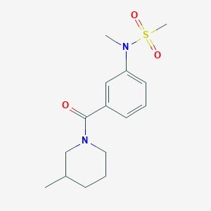 N-methyl-N-[3-(3-methylpiperidine-1-carbonyl)phenyl]methanesulfonamide