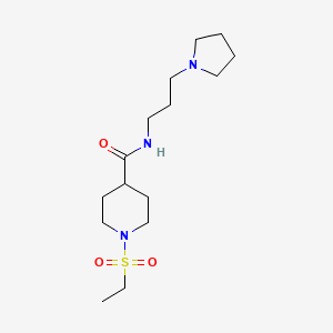 1-(ETHANESULFONYL)-N-[3-(PYRROLIDIN-1-YL)PROPYL]PIPERIDINE-4-CARBOXAMIDE