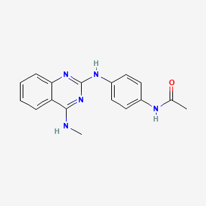 N-(4-{[4-(methylamino)-2-quinazolinyl]amino}phenyl)acetamide