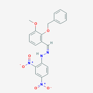 2-(Benzyloxy)-3-methoxybenzaldehyde {2,4-bisnitrophenyl}hydrazone