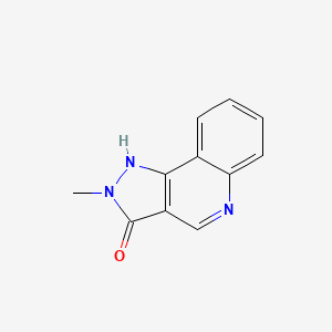 molecular formula C11H9N3O B4499675 2-methyl-1,2-dihydro-3H-pyrazolo[4,3-c]quinolin-3-one 