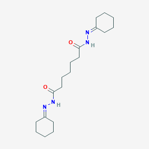 molecular formula C19H32N4O2 B449968 N'~1~,N'~7~-dicyclohexylideneheptanedihydrazide 