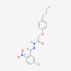 2-(4-butylphenoxy)-N'-{5-chloro-2-nitrobenzylidene}acetohydrazide