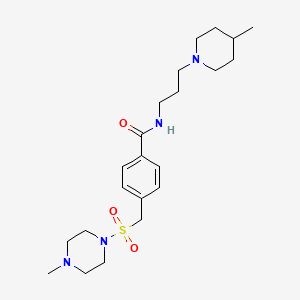 4-{[(4-methylpiperazin-1-yl)sulfonyl]methyl}-N-[3-(4-methylpiperidin-1-yl)propyl]benzamide