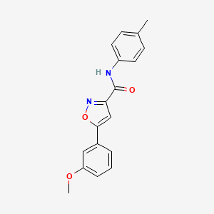 5-(3-methoxyphenyl)-N-(4-methylphenyl)-3-isoxazolecarboxamide