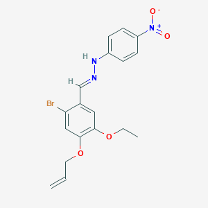 4-(Allyloxy)-2-bromo-5-ethoxybenzaldehyde {4-nitrophenyl}hydrazone