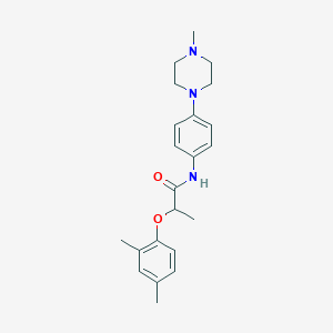 2-(2,4-dimethylphenoxy)-N-[4-(4-methyl-1-piperazinyl)phenyl]propanamide