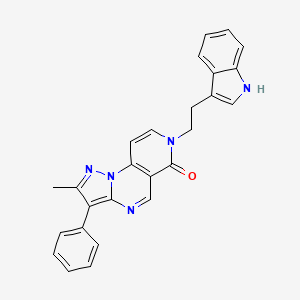 7-[2-(1H-indol-3-yl)ethyl]-2-methyl-3-phenylpyrazolo[1,5-a]pyrido[3,4-e]pyrimidin-6(7H)-one