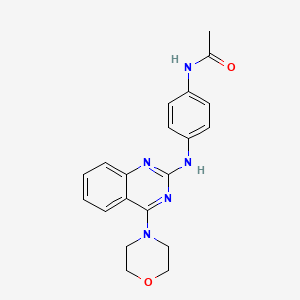 N-(4-{[4-(4-morpholinyl)-2-quinazolinyl]amino}phenyl)acetamide