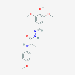 2-(4-methoxyanilino)-N'-(3,4,5-trimethoxybenzylidene)propanohydrazide