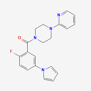 1-[2-FLUORO-5-(1H-PYRROL-1-YL)BENZOYL]-4-(PYRIDIN-2-YL)PIPERAZINE