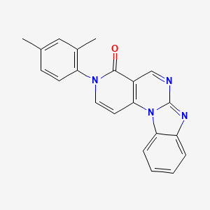 5-(2,4-dimethylphenyl)-1,5,9,11-tetrazatetracyclo[8.7.0.02,7.012,17]heptadeca-2(7),3,8,10,12,14,16-heptaen-6-one