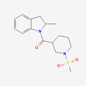 2-methyl-1-{[1-(methylsulfonyl)-3-piperidinyl]carbonyl}indoline