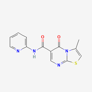 3-methyl-5-oxo-N-(pyridin-2-yl)-5H-[1,3]thiazolo[3,2-a]pyrimidine-6-carboxamide