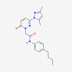 N-(4-butylphenyl)-2-(3-(3,5-dimethyl-1H-pyrazol-1-yl)-6-oxopyridazin-1(6H)-yl)acetamide