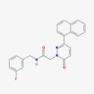 N-(3-fluorobenzyl)-2-(3-(naphthalen-1-yl)-6-oxopyridazin-1(6H)-yl)acetamide