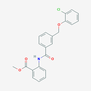 Methyl 2-({3-[(2-chlorophenoxy)methyl]benzoyl}amino)benzoate