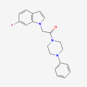 2-(6-fluoro-1H-indol-1-yl)-1-(4-phenylpiperazin-1-yl)ethanone