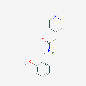 N-(2-methoxybenzyl)-2-(1-methyl-4-piperidinyl)acetamide