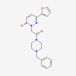 2-[2-(4-benzylpiperazino)-2-oxoethyl]-6-(2-furyl)-3(2H)-pyridazinone