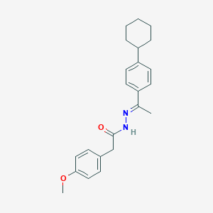 N'-[1-(4-cyclohexylphenyl)ethylidene]-2-(4-methoxyphenyl)acetohydrazide
