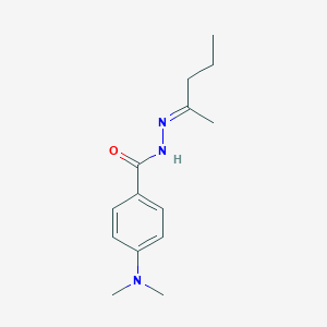 molecular formula C14H21N3O B449991 4-(dimethylamino)-N'-(1-methylbutylidene)benzohydrazide 