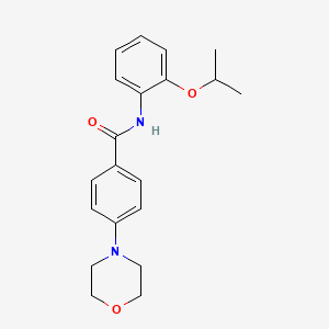 N-(2-isopropoxyphenyl)-4-(4-morpholinyl)benzamide