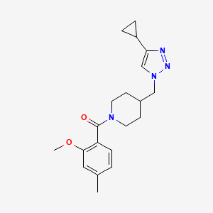 4-[(4-cyclopropyl-1H-1,2,3-triazol-1-yl)methyl]-1-(2-methoxy-4-methylbenzoyl)piperidine