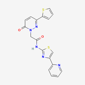 2-[6-oxo-3-(thiophen-2-yl)pyridazin-1(6H)-yl]-N-[(2Z)-4-(pyridin-2-yl)-1,3-thiazol-2(3H)-ylidene]acetamide