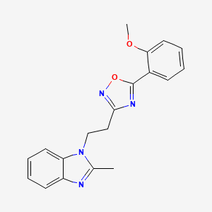 1-{2-[5-(2-methoxyphenyl)-1,2,4-oxadiazol-3-yl]ethyl}-2-methyl-1H-benzimidazole