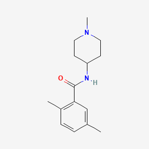 molecular formula C15H22N2O B4499947 2,5-dimethyl-N-(1-methyl-4-piperidinyl)benzamide 