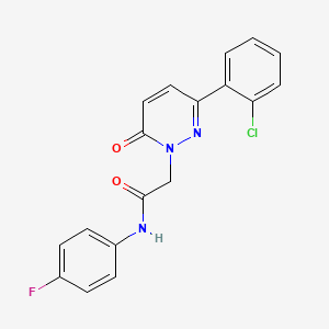 2-[3-(2-chlorophenyl)-6-oxopyridazin-1(6H)-yl]-N-(4-fluorophenyl)acetamide