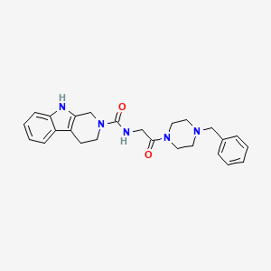 N-[2-(4-benzylpiperazin-1-yl)-2-oxoethyl]-1,3,4,9-tetrahydro-2H-beta-carboline-2-carboxamide