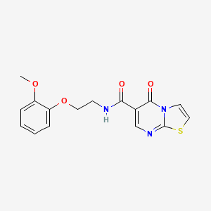 N-[2-(2-methoxyphenoxy)ethyl]-5-oxo-5H-[1,3]thiazolo[3,2-a]pyrimidine-6-carboxamide