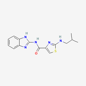 N-(1,3-dihydro-2H-benzimidazol-2-ylidene)-2-[(2-methylpropyl)amino]-1,3-thiazole-4-carboxamide