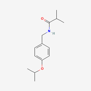 N-(4-isopropoxybenzyl)-2-methylpropanamide