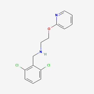 [(2,6-dichlorophenyl)methyl][2-(pyridin-2-yloxy)ethyl]amine