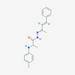 N'-(1-methyl-3-phenyl-2-propenylidene)-2-(4-toluidino)propanohydrazide
