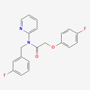 2-(4-FLUOROPHENOXY)-N-[(3-FLUOROPHENYL)METHYL]-N-(PYRIDIN-2-YL)ACETAMIDE